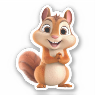 Kawaii Chibi Cute Cartoon Chipmunk