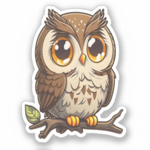 Kawaii Chibi Cute Owl Sticker