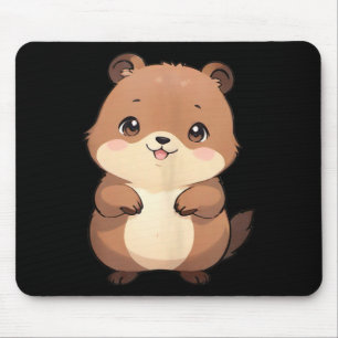 Kawaii Chibi Groundhog - Panfurware Llc Tank Top Mouse Pad