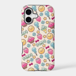 Kawaii child pattern with cute doodles