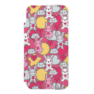 Kawaii Child Pattern with Cute Doodles 2 Incipio Watson™ iPhone 5 Wallet Case