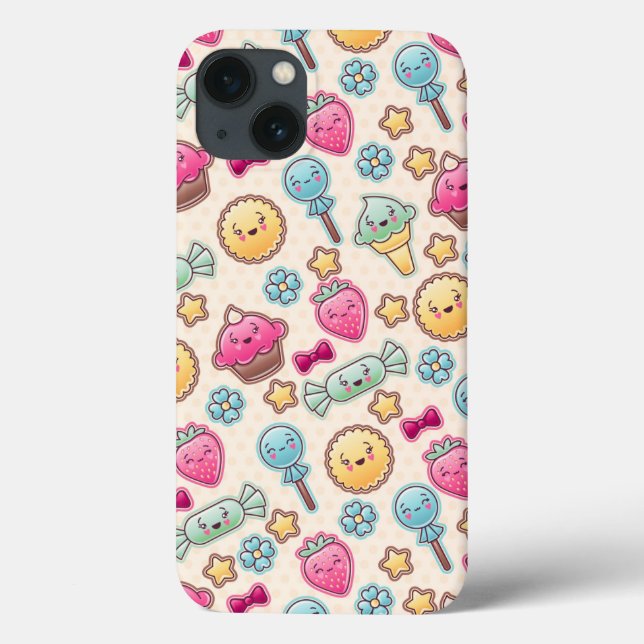 Kawaii child pattern with cute doodles Case-Mate iPhone case (Back)