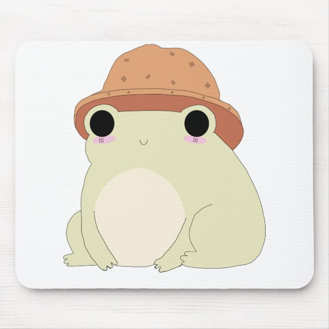 Kawaii Chilling Frog Gift Mouse Pad (Front)