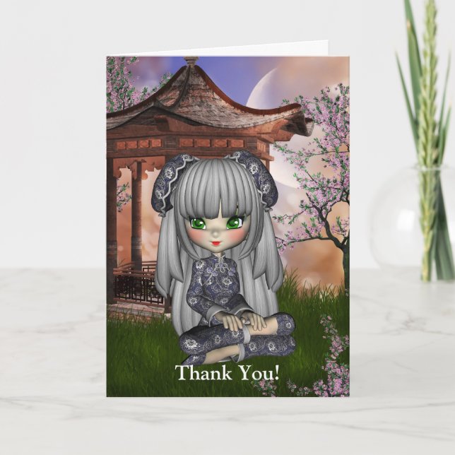 Kawaii China Doll Card (Front)