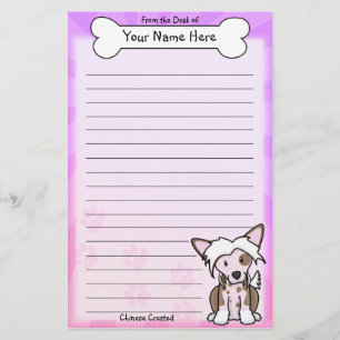 Kawaii Chinese Crested Stationery