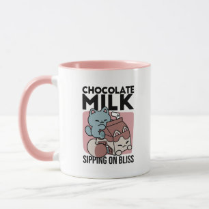 Kawaii Chocolate Milk Cat – Cozy Drink & Cuteness  Mug