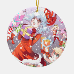 Kawaii Christmas Ceramic Tree Decoration