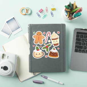 Kawaii Christmas Food Stickers Cute Holiday