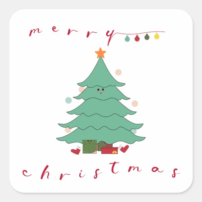 Kawaii Christmas Sticker  (Front)