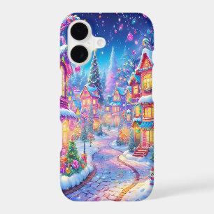 Kawaii Christmas Village iPhone 17 Case – Cute Win