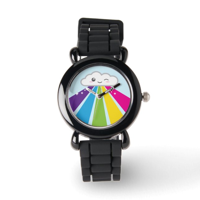 Kawaii Cloud and Rainbow Watch (Front)