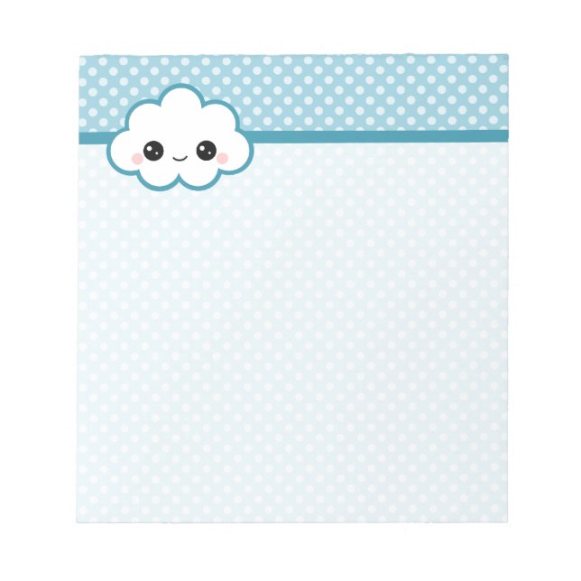 Kawaii Cloud Notepad (Front)
