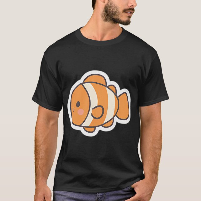 Kawaii Clown Fish T-Shirt (Front)