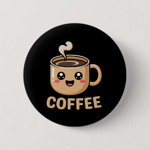 Kawaii Coffee Creamer Cup Cute Halloween Costume R 6 Cm Round Badge