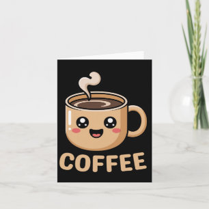 Kawaii Coffee Creamer Cup Cute Halloween Costume R Card