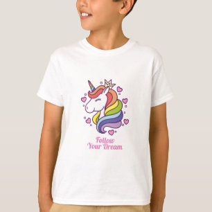 Kawaii Colourful Rainbow Unicorn Dreams T-Shirt