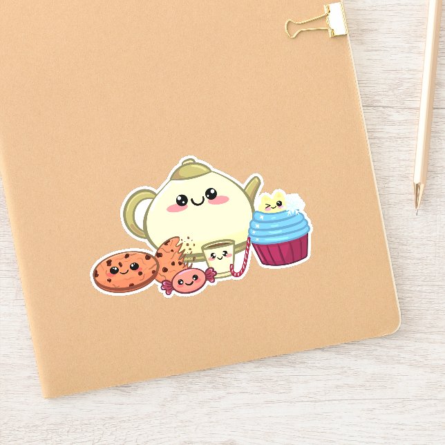 kawaii cookies and warm tea time (Notebook)