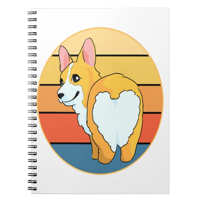 Kawaii Corgi Notebook (Front)