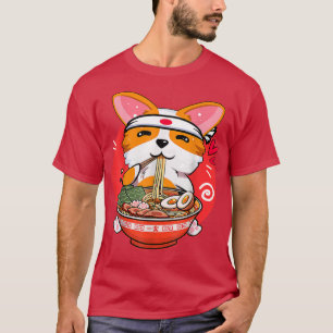 Kawaii Corgi Ramen Cute Japanese Manga Anime Gift T-Shirt
