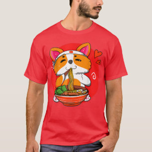 Kawaii Corgi Ramen Cute Japanese Manga Anime Gift T-Shirt