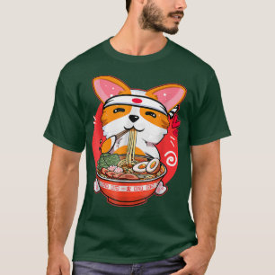 Kawaii Corgi Ramen Cute Japanese Manga Anime Gift  T-Shirt