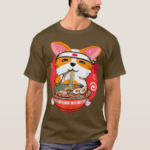 Kawaii Corgi Ramen Cute Japanese Manga Anime Gift  T-Shirt