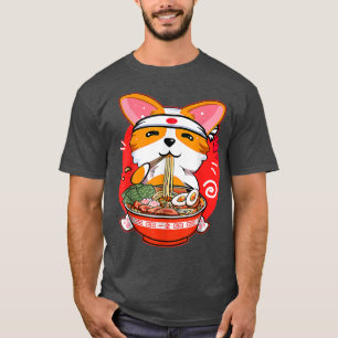 Kawaii Corgi Ramen Cute Japanese Manga Anime Gift T-Shirt