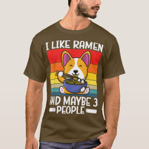 Kawaii Corgi Ramen Cute Puppy Japanese Manga Anime T-Shirt