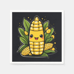 Kawaii Corn Summer Napkin