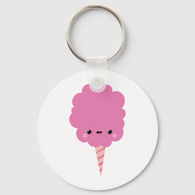 Kawaii Cotton Candy Key Ring (Front)