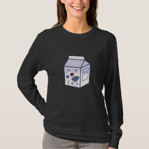 Kawaii Cow Retro Japanese Blueberry Milk T-Shirt