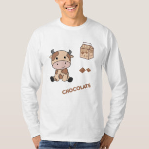 Kawaii Cow Retro Japanese Chocolate Cows T-Shirt