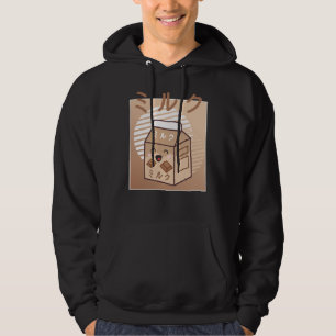 Kawaii Cow Retro Japanese Chocolate Milk Cows Hoodie
