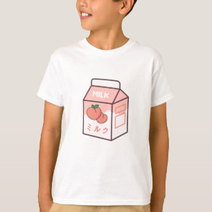 Kawaii Cow Retro Japanese Peach Milk T-Shirt