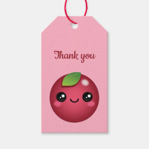 Kawaii Cranberry Gift Tags