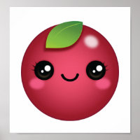 Kawaii Cranberry Poster