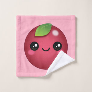 Kawaii Cranberry Wash Cloth