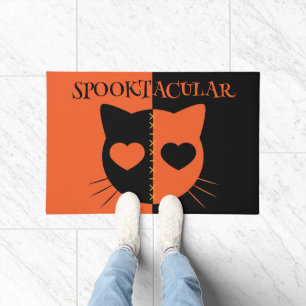 Kawaii Creepy Cute Cat Spooktacular Halloween Doormat