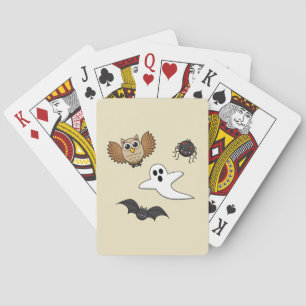 Kawaii Creepy Night Creatures Set Playing Cards