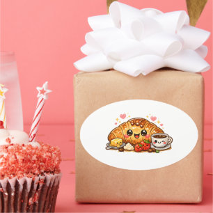 Kawaii Croissant Sticker