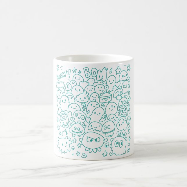 Kawaii Crowd Coffee Mug (Center)