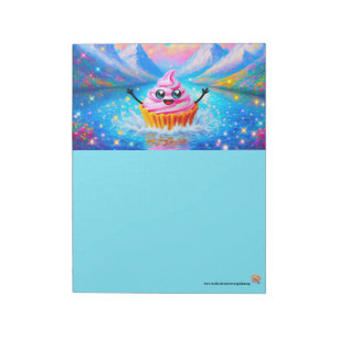 Kawaii Cupcake Dreams Notepad
