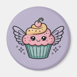 Kawaii Cupcake Magnet