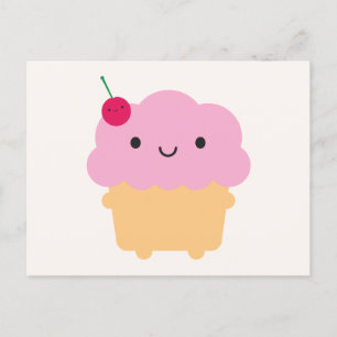 Kawaii Cupcake Postcard