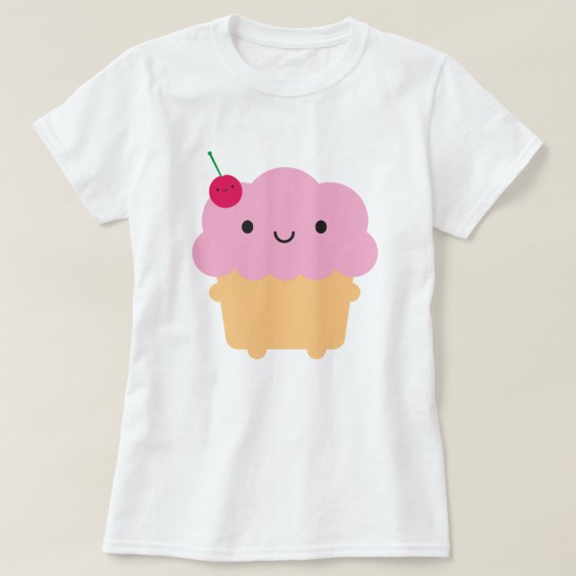 Kawaii Cupcake T-Shirt (Design Front)