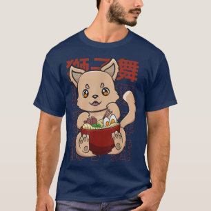 Kawaii Cute Anime Dingo Otaku Japanese Ramen Noodl T-Shirt