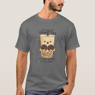 Kawaii Cute Anime Otaku Japanese Bubble Boba Tea F T-Shirt