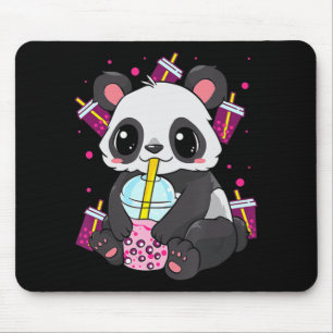 Kawaii Cute Anime Panda Boba Bubble Tea Otaku Men Mouse Pad