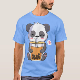 Kawaii Cute Anime Panda Otaku Japanese Bubble Boba T-Shirt