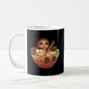 Kawaii Cute Anime Sloth Otaku Japanese Ramen Noodl Coffee Mug